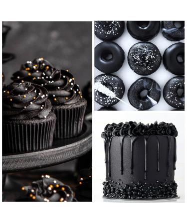 Buy 10g Edible Black Glitter Dust - Metallic Food Coloring Powder for Cakes Sweets & Drinks | International Shipping - Buy Online on GoSupps.com