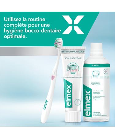  ELMEX ELMEX - Sensitive Instant Care Toothpaste with Fluoride long-lasting protection for sensitive teeth works in just 1 minute clinically proven 75 ml tube - Buy Online on GoSupps.com