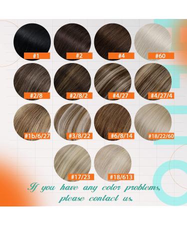 Hetto Remy Tress Extensions - Balayage #4/27/4 Chocolate Brown to Caramel Blonde 80g 35cm Real Hair Extensions - Hot Sales Product - Buy Online on GoSupps.com