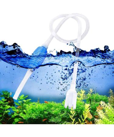 Fish Tank Cleaner Hand Suction Water Changer Built in Filter Aquarium Cleaning Tools - Buy Online on GoSupps.com