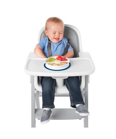 OXO Tot Stick & Stay Suction Divided Plate | Navy Blue | Best Child-Friendly Dinnerware for Easy Mealtime - Buy Online on GoSupps.com