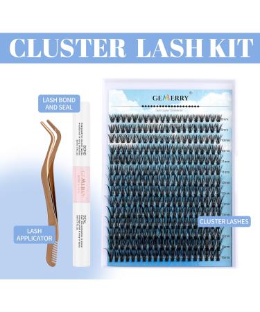 DIY Cluster Eyelash Extensions Kit | 280Pcs D Crul 8-16mm Individual Lashes with Bond and Applicator | GEMERRY Lashes - Buy Online on GoSupps.com
