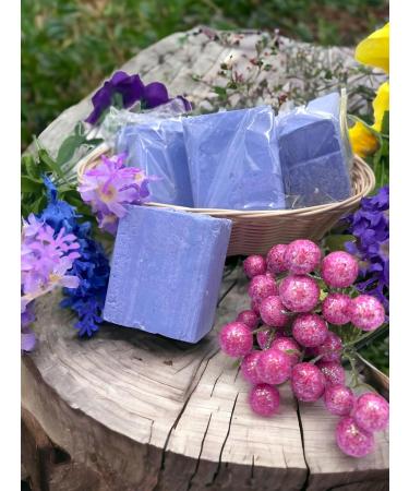EDMIS Organic Natural Blueberry Soap Set - 4 Handmade Chemical-Free Bar Soaps - Buy Online on GoSupps.com
