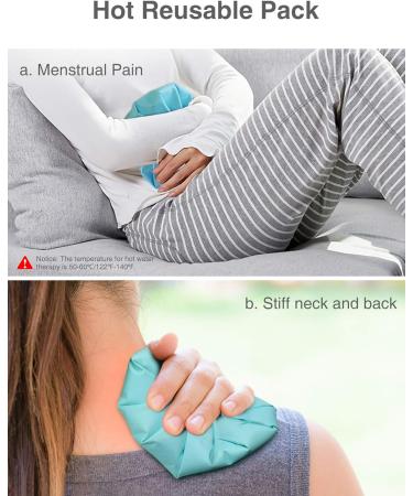 Elitehood Reusable Ice Bag 3 Pack - Cold & Hot Therapy for Injuries, Pain Relief, Headaches - Soft Blue Icepack for Breastfeeding - Refillable Ice Pack Bag Set - Buy Online on GoSupps.com
