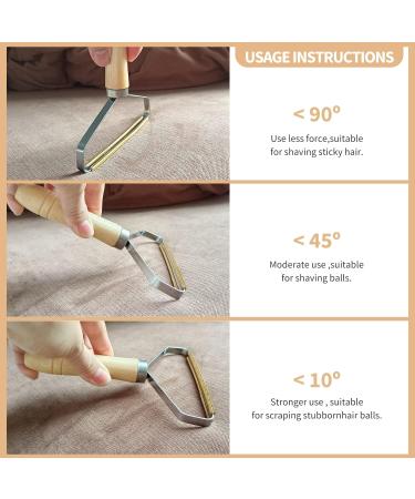 2 pcs Lint Remover on Carpet Pet Hair Remover Dog Cat Hair Remover Reusable Lint Shaver Roller Cleaner Clothing Fabric Sofa Furniture Car - Buy Online on GoSupps.com