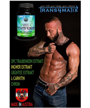 Trans4matix 5in1 Power Burner - Green Tea Extract OPC L-Carnitine & More - 60 Capsules for Weight Loss & Enhanced Energy - Buy Online on GoSupps.com