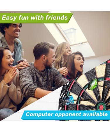 Electronic Soft Tip Dart Board Set | LCD Display | 6 Darts & 50 Soft Tips Included - Buy Online on GoSupps.com