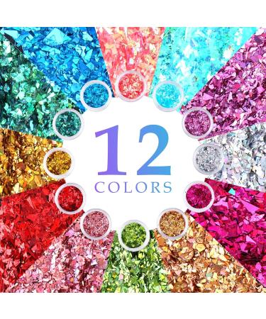 Giantree Fantasy Glitter Sequin Face and Body Glitter Set - 12 Cans for Festival Makeup and DIY Art Crafts (Color-B) - Buy Online on GoSupps.com