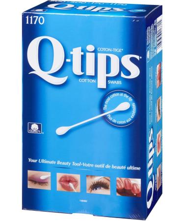 Q-tips Cotton Swabs 1170 Count 1170 Count (Pack of 1) Swabs - Buy Online on GoSupps.com