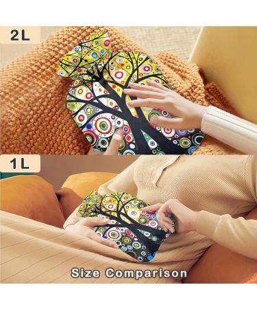 Buy Naanle Tree of Life Heat Bottle - Transparent Hot Water Bottle & Hand/Foot Warmer for Pain Relief | 1L Cold & Heat Therapy - Buy Online on GoSupps.com