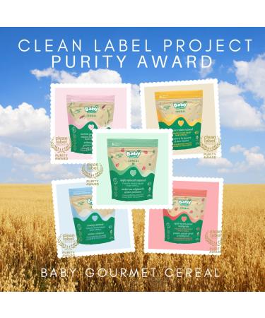 Baby Gourmet Organic Cereal - Banana Raisin Oatmeal - Resealable Bag - No Added Sugar or Salt Plant-Based Nutrition Non GMO BPA-free Packaging Kosher - (227g) 6-Pack Banana Raisin 1.36 kg (Pack of 1) - Buy Online on GoSupps.com