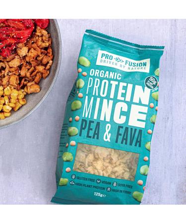 Profusion Organic Vegan Pea and Fava Protein Mince 125g - Plant-Based Meat Substitute - Buy Online on GoSupps.com