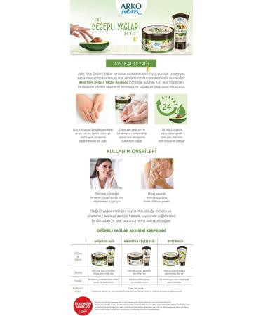 Arko Nem Creme Avocado Oil Cream for Body Face and Hands 250 ml Tin - Buy Online on GoSupps.com