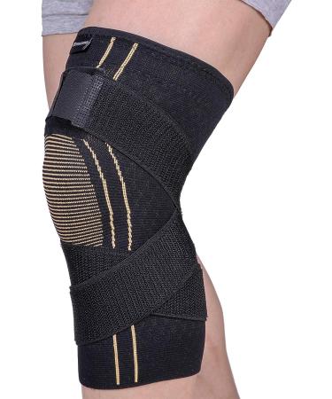THX4COPPER Sports Compression Knee Brace for Joint Pain Relief - Large Size, Pack of 1 - Buy Online on GoSupps.com