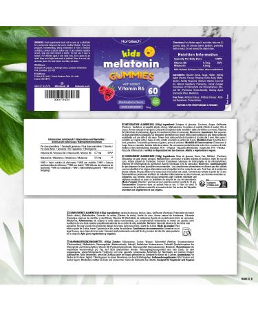 Melatonin Gummies for Kids | with Vitamin B6 | 60 Gums (2 Months) | Melatonin for Kids | Sleep Supplement | by Horbaach - Buy Online on GoSupps.com