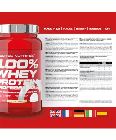 Scitec Nutrition 100% Whey Protein Professional - Vanilla Flavor 920g | Premium Protein for Muscle Growth & Recovery - Buy Online on GoSupps.com