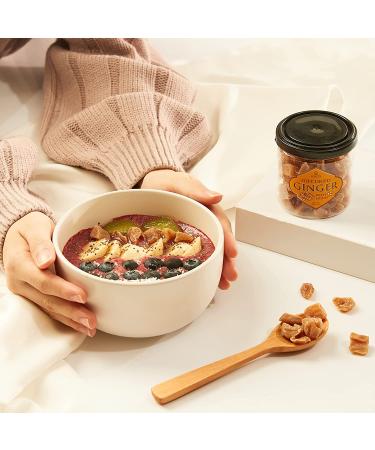Homtiem Dried Crystallized Ginger 3.5oz - Chewy & Delicious, Less Sweet, No Artificial Colors - Pack of 1 - Buy Online on GoSupps.com