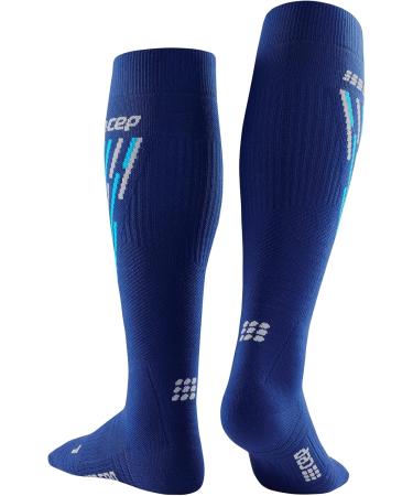 CEP Women's Ski Compression Socks - Thermo Blue/Azure Size III M | Warmth & Comfort for Cold Weather - Buy Online on GoSupps.com
