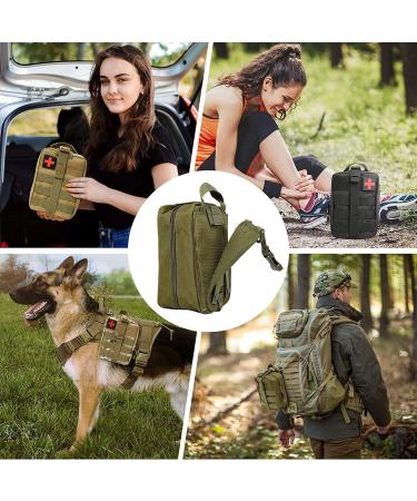 Buy Bituor Waterproof Tactical First Aid Pocket Kit - Molle EMT Pouch for Camping Travel & Adventure (Green) - Buy Online on GoSupps.com