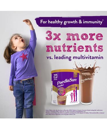 Pediasure Shake 850g Strawberry - Balanced Nutritional Supplement for Kids with Protein, Carbs, Essential Fatty Acids & Minerals - Buy Online on GoSupps.com