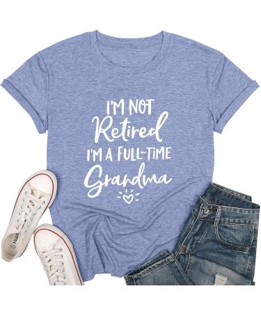 I'm Not Retired, I'm a Full-time Grandma T-Shirt - Funny Mothers Gift - Wine, XL - Buy Online on GoSupps.com