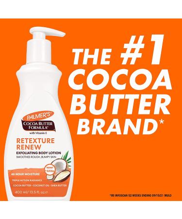 Palmer's Cocoa Butter Formula Exfoliating Body Lotion with Vitamin E - 13.5 fl oz - Buy Online on GoSupps.com