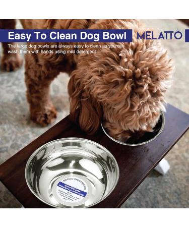 2Pack Stainless Steel Dog Bowls -1500ML- Large Dishwasher Safe Dog Food Bowl Rust and Splash Free Dog Water Bowl- Dog Bowl - Buy Online on GoSupps.com