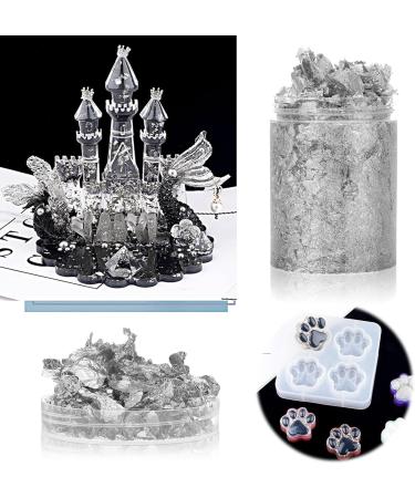 kesurpae DIY Craft Nail Foil Flakes Nail Art Made Easy With Silvery Shimmer Highly Decorative Not Edible And Cannot Be Used - Buy Online on GoSupps.com