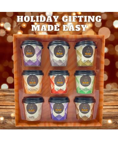 Coffee Gift Set - 9 Instant Coffee Travel Cup Set - Cappuccino Irish Cream Almond Hazelnut Caramel Peppermint White Latte and Mocha Flavoured Coffee - Birthday Gifts for Men and Women - Buy Online on GoSupps.com
