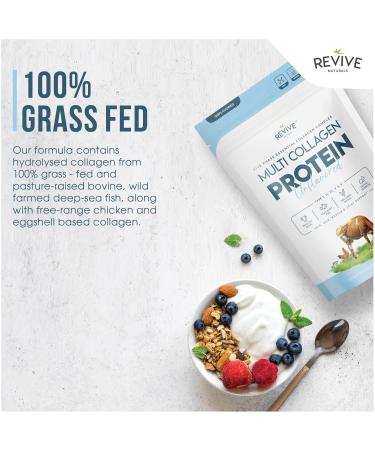 Buy Multi Collagen Hydrolyzed Protein Powder (16oz) - Types I II III V & X - Grass Fed Non-GMO Gluten-Free International Shipping Available - Buy Online on GoSupps.com