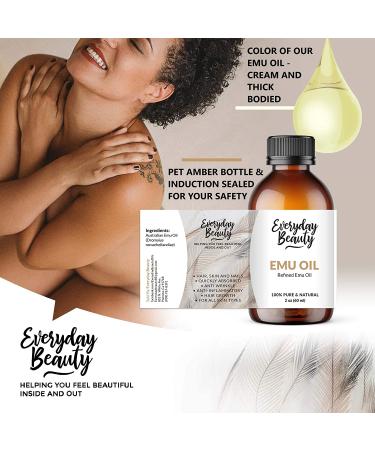 Pure Australian Emu Oil - 6X Refined for Skin, Hair & Hydration - Natural Omega 3 for Sensitive Skin, Hair Growth, Scars & Blemishes - Buy Online on GoSupps.com