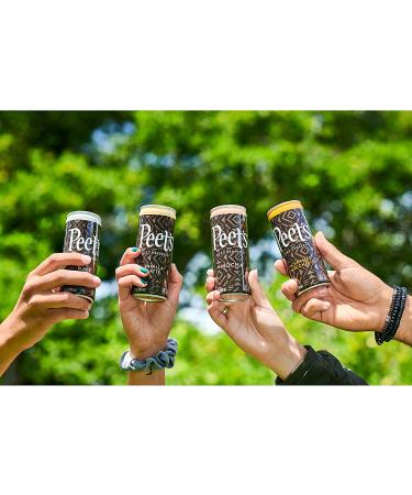 Peet's True Iced Espresso Black & White Cans - 12 Count, 100 Calorie Lightly Sweetened Colombian Espresso - Buy Now - Buy Online on GoSupps.com