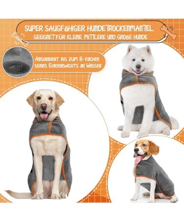 Microfiber Dog Coat & Bathrobe | Extra Absorbent Quick-Drying Towel for Large & Small Dogs (XL) | Adjustable Straps | International Shipping - Buy Online on GoSupps.com