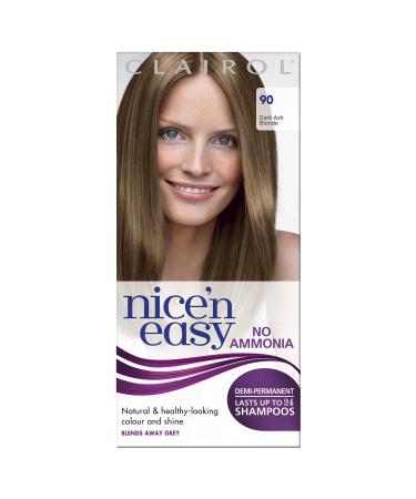 Clairol Nice'n Easy No Ammonia Hair Dye 90 Dark Ash Blonde 90 Dark Ash Blonde 1 Count (Pack of 1) - Buy Online on GoSupps.com