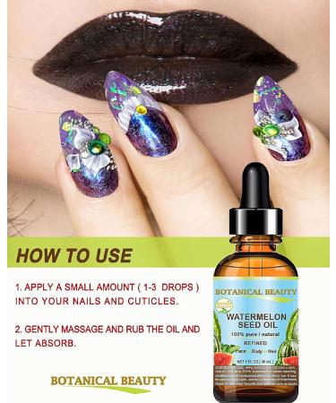 Botanical Beauty Egyptian Watermelon Seed Carrier Oil - 100% Pure Cold Pressed for Face Hair & Body - 2 Fl. oz (60 ml - Buy Online on GoSupps.com