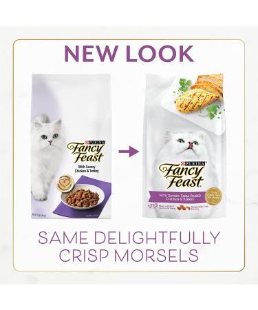 Fancy Feast Purina Dry Cat Food with Savory Chicken & Turkey - 3 lb Bag - Buy Online on GoSupps.com