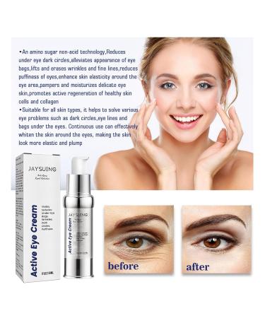 OLLZPJFPK Active Eye Cream Anti-Wrinkle Eye Cream Reduces Fine Lines Eye Bags Dark Circles Hydrates and Firms Skin Around Eyes - Buy Online on GoSupps.com
