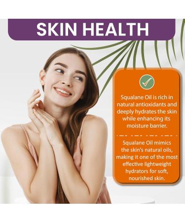 Dr Joe Lab Squalane Oil Pure Plant Derived Refined Cold Pressed Squalene From Olives Vegan Undiluted Bulk Carrier Oil for Face Skin Hair Body Cosmetics Natural Cleanser Moisturizer (2 oz) Without Dropper - Buy Online on GoSupps.com