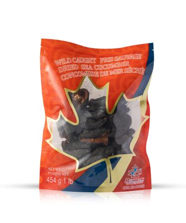ROSALYN Premium Deep Sea Atlantic Canada Wild Caught Sea Cucumber Dried ( ) - Canadian Food Inspection Agency Certified | Butterfly Cut - 454 Grams 8Years(Pack of 1) 454 g (Pack of 1)