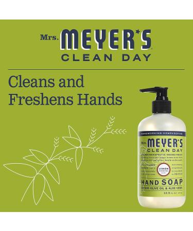 Mrs. MEYER'S Liquid Hand Soap Lemon Verbena 12.5 Fl Oz (Pack of 6) 2.08 Fl Oz (Pack of 6) - Buy Online on GoSupps.com