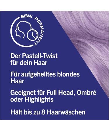 Schwarzkopf Henkel Schwarzkopf LIVE Pretty Pastels Semipermanent hair color P120 Lilac Crush 3 x 1425 ml coloring lasts up to 8 washes with nourishing conditioner for intensive care red 4275 ml 1er Pack - Buy Online on GoSupps.com