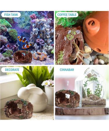 Premium Aquarium Decorations - Resin Barrel Cave Ornaments for Shrimp & Fish - Underwater Landscapes - Buy Online on GoSupps.com