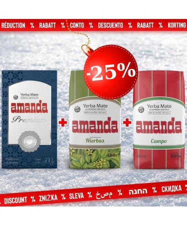 Amanda Yerba Mat Premium: 0 5 kg+ chantillon (40g)| Boisson nergisante et tonique riche en vitamines et antioxydants!Acc l re le m tabolisme. - Buy Online on GoSupps.com