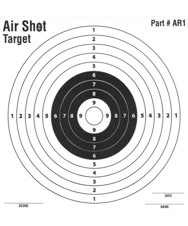 Air Shot 100 Pack Paper Targets - 5.5 by 5.5 - Fits Gamo Cone Traps - Part # AR1 100 Pack AR1