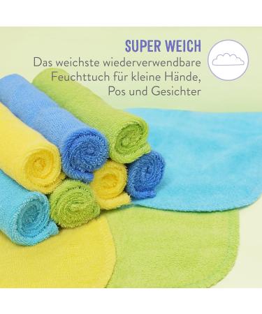 Bambino Mio Reusable Baby Moisture - Eco-Friendly Chemical-Free Double-Sided Washable 10-Pack | Sustainable Baby Care - Buy Online on GoSupps.com