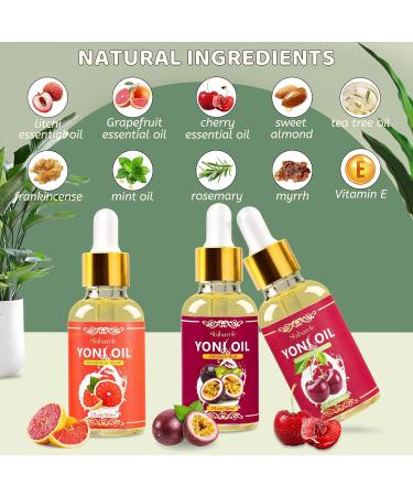 3 PCS Yoni Oil | Organic Feminine Care Essential Oil | PH Balanced Vaginal Moisturizer & Deodorant for Women - Buy Online on GoSupps.com