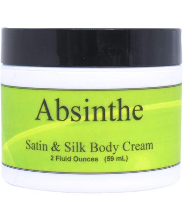Eclectic Lady Absinthe Satin and Silk Cream Body Cream Body Lotion 2 oz - Shea Butter Aloe Silk Amino Acids Vitamin E Phthalate-Free Handcrafted in USA - Perfect For Women 2 Ounce (Pack of 1)