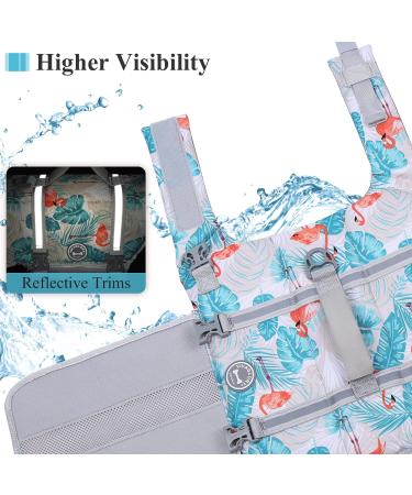Vivaglory Ripstop Dog Rescue Vest - Improved Buoyancy & Visibility for Small/Medium Dogs Leaf Blue (L: 63-78cm) - Buy Online on GoSupps.com
