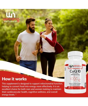 CoQ10 200mg Capsules - Antioxidant Supplement for Heart Health & Energy | 60 Count - Buy Online on GoSupps.com