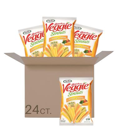 Sensible Portions Garden Veggie Straws Cheddar Cheese - Snack Size 24 Count | Healthy Snack Option - Buy Online on GoSupps.com